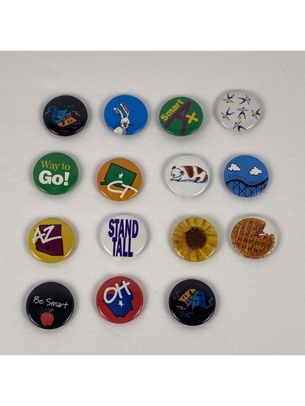 Lot of 15 VTG American Girl Grin Pins--Pleasant Company 1990s Collectibles Lot C